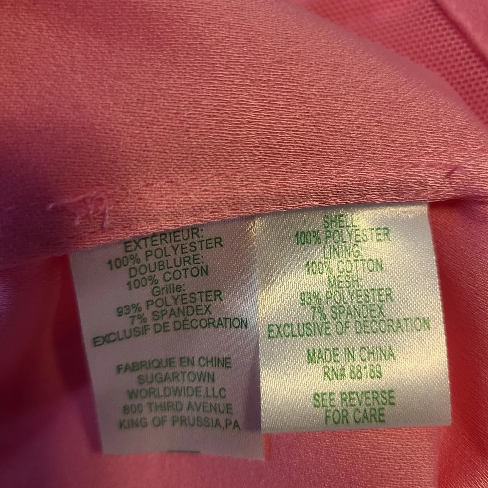 Lilly Pulitzer Jumpsuit Pink Halter Rosette 3D Flower Wide Leg Romper Party 12 - Picture 9 of 10